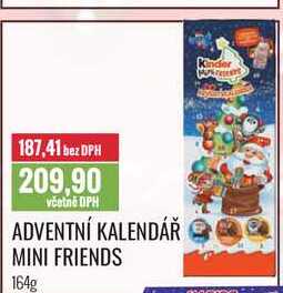 ADVENTNÍ KALENDÁŘ MINI FRIENDS 164g