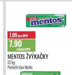 MENTOS ŽVÝKAČKY 13,5g