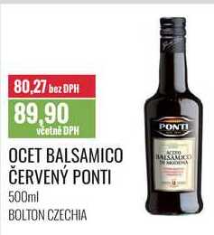 OCET BALSAMICO ČERVENÝ PONTI 500ml