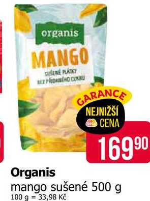 Organis mango sušené 500 g