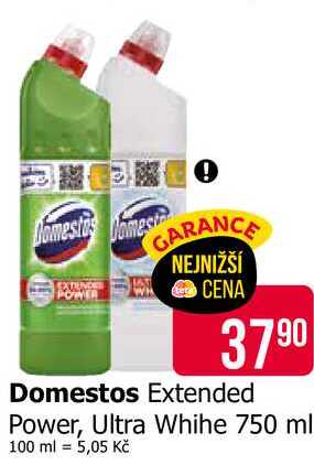 Domestos Extended Power, Ultra Whihe 750 ml