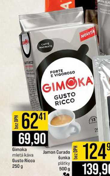 Gimoka Gusto Ricco mletá káva 250 g