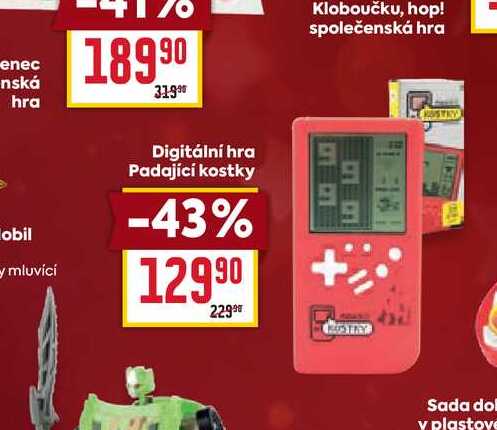 Digitální hra Padající kostky