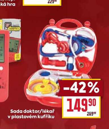 Sada doktor/lékař v plastovém kufříku