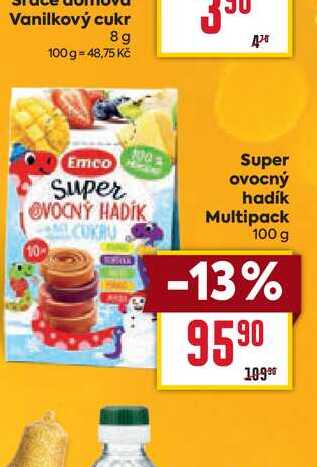 Super ovocný hadík Multipack 100 g
