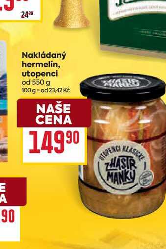 Nakládaný hermelín, utopenci od 550 g 