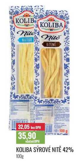 KOLIBA SÝROVÉ NITĚ 42% 100g
