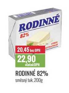RODINNÉ 82% 200g