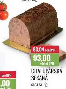 CHALUPÁŘSKÁ SEKANA cena za 1kg