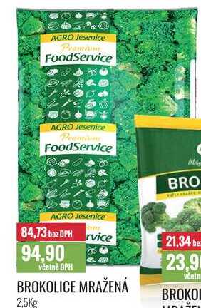 BROKOLICE MRAŽENÁ 2,5Kg