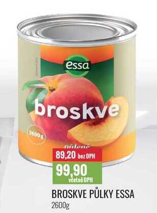 BROSKVE PŮLKY ESSA 2600g 