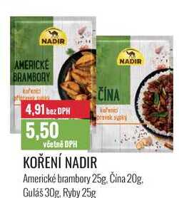 KOŘENÍ NADIR
