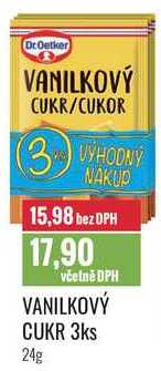 VANILKOVÝ CUKR 3ks 24g