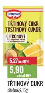 TŘTINOVÝ CUKR citrónový, 15g 