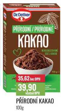 PŘÍRODNÍ KAKAO 100g 