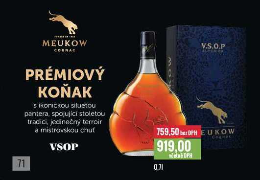 MEUKOW COGNAC V.S.O.P 0,7l
