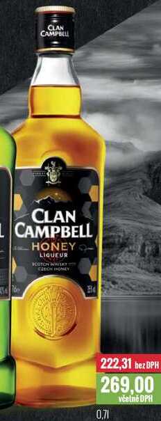 CLAN CAMPBELL HONEY 0,7l