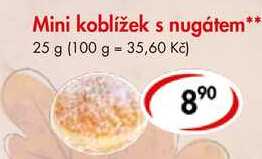 Mini koblížek s nugátem, 25 g