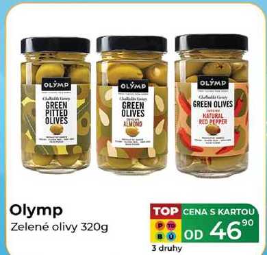 Olymp Zelené olivy 320g
