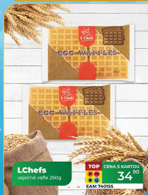 LChefs vaječné vafle 250g