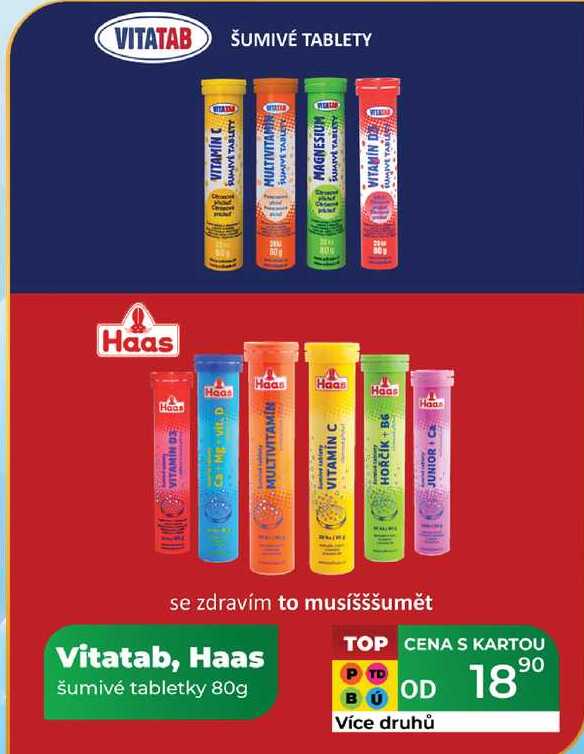 Vitatab, Haas šumivé tabletky 80g