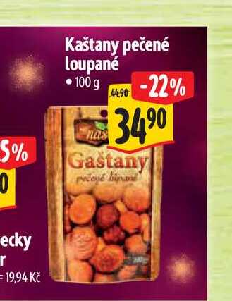  Kaštany pečené loupané 100 g 