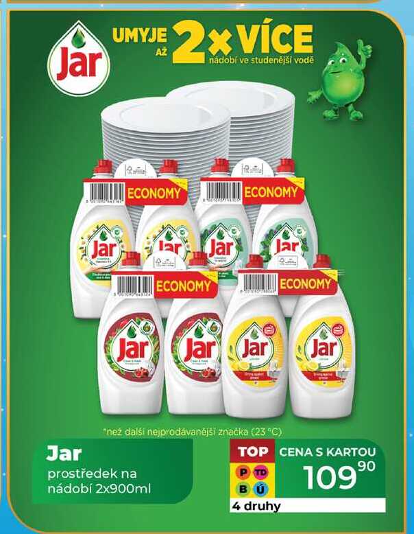 Jar prostředek na nádobí 2x900ml