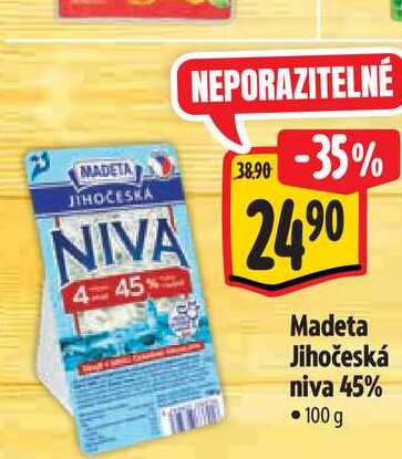 Madeta Jihočeská niva 45% 100 g