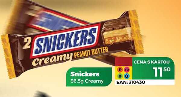 Snickers 36,5g Creamy 