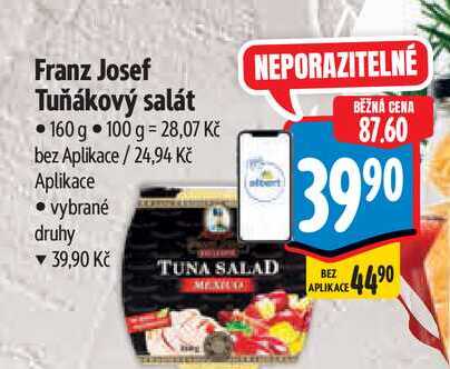 Franz Josef Tuňákový salát 160 g