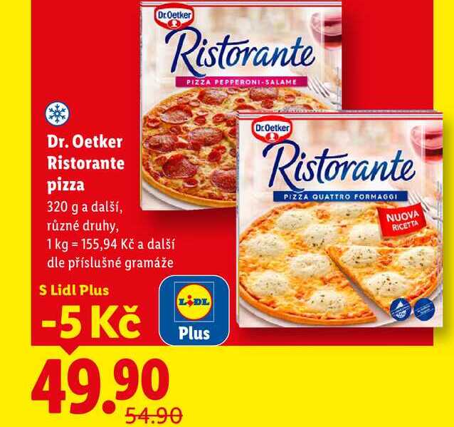 Dr. Oetker Ristorante pizza, 320 g a další