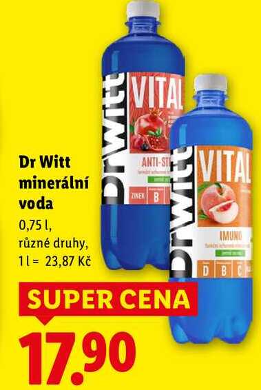 Dr Witt minerální voda, 0,75 l
