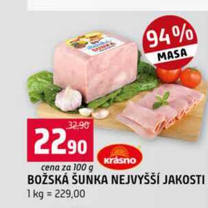 Božská šunka nejvyšší jakosti 100g