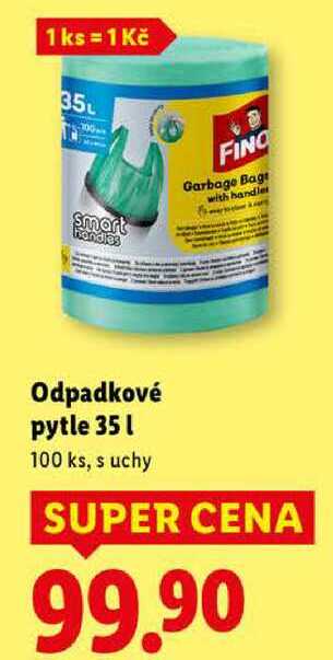 Odpadkové pytle 35 l, 100 ks