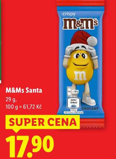 M&Ms Santa, 29 g