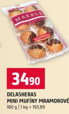 DELASHERAS MINI MUFÍNY MRAMOROVÉ 180 g 