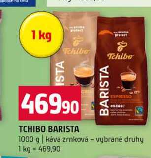 TCHIBO BARISTA 1000 g káva zrnková vybrané druhy 1