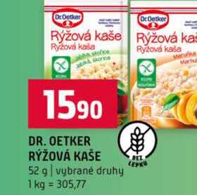 DR. OETKER RÝŽOVÁ KAŠE 52 g vybrané druhy 