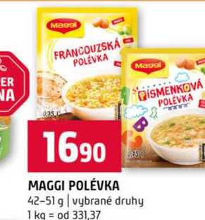 MAGGI POLÉVKA 42-51 g vybrané druhy