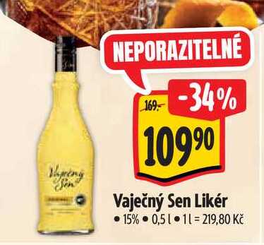Vaječný Sen Likér 15% 0,51