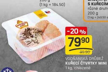 KUŘECÍ ČTVRTKY MINI 1 kg, chlazené 