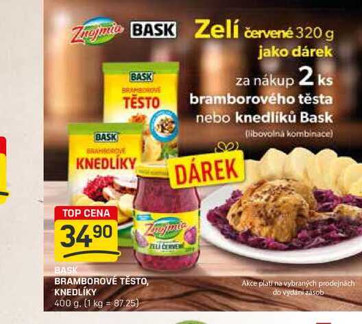BASK BRAMBOROVÉ TĚSTO, KNEDLÍKY 400 g