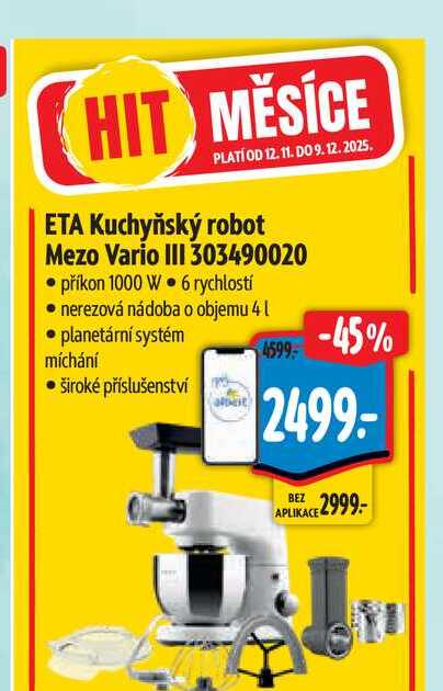 ETA Kuchyňský robot Mezo Vario III 303490020