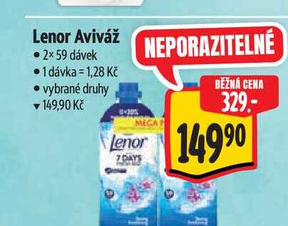 Lenor Aviváž 2× 59 dávek 