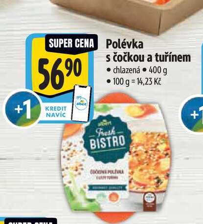   Polévka s čočkou a tuřínem  400 g