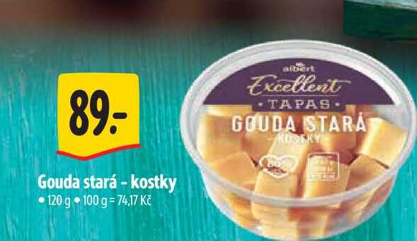 Gouda stará - kostky 120 g