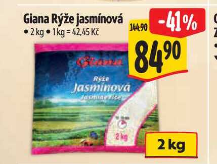Giana Rýže jasmínová 2 kg