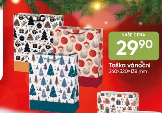 Taška vánoční 260×320×138 mm 
