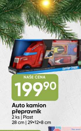 Auto kamion přepravník 2 ks, Plast 28 cm 