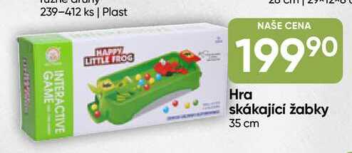 Hra skákající žabky 35 cm 